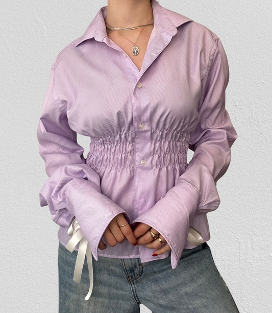 Upcycle pink shirt