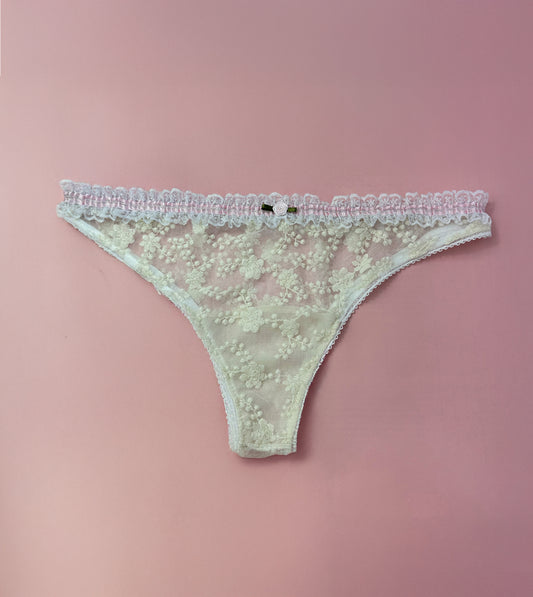 Pink lace Thong